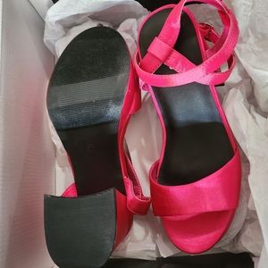 Pink platform shoes